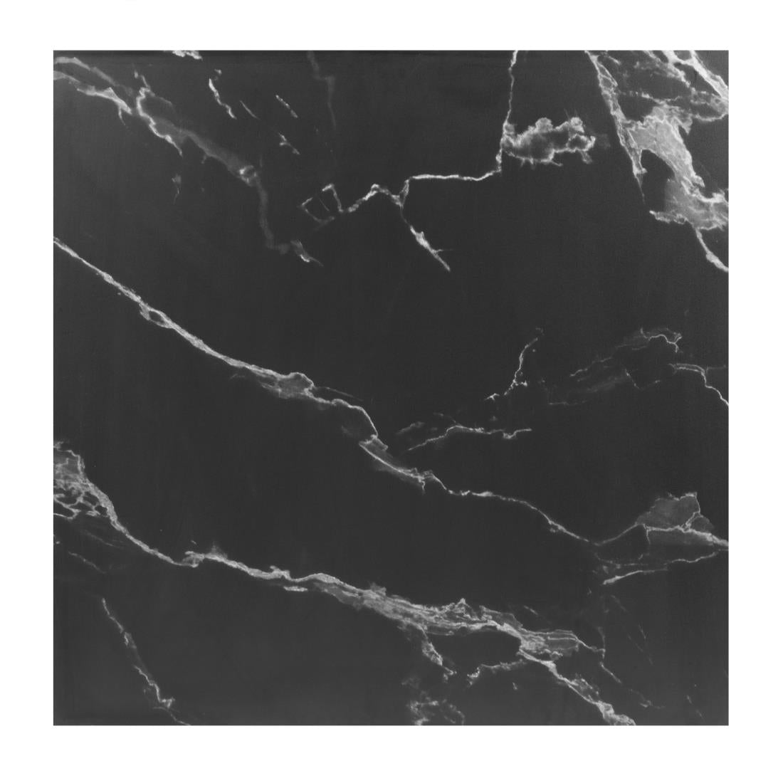 HW851 - Bolero Complete Table Square Black Stone Effect 700mm