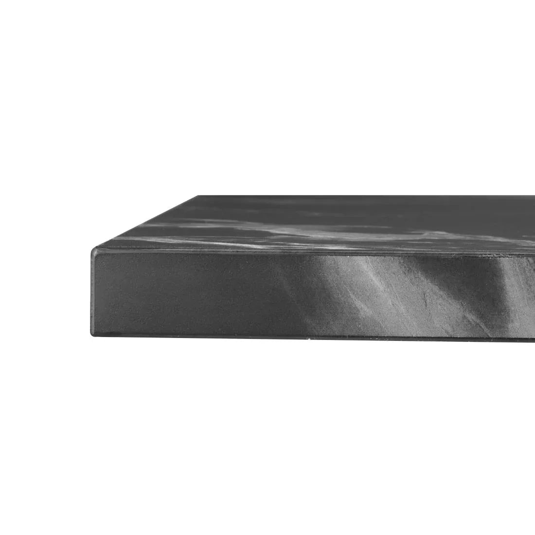 HW851 - Bolero Complete Table Square Black Stone Effect 700mm