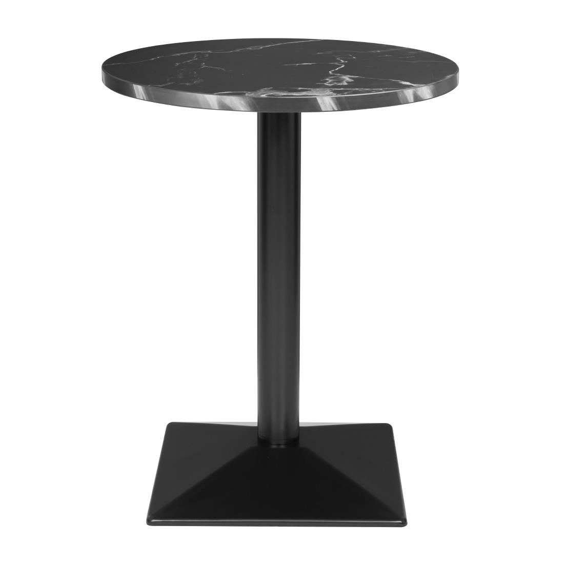 HW854 - Bolero Complete Table Round Black Stone Effect 600mm
