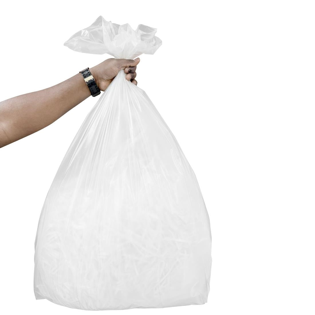HW857 Jantex Heavy Duty Bin Bags Clear - 70Ltr (Pack 100)