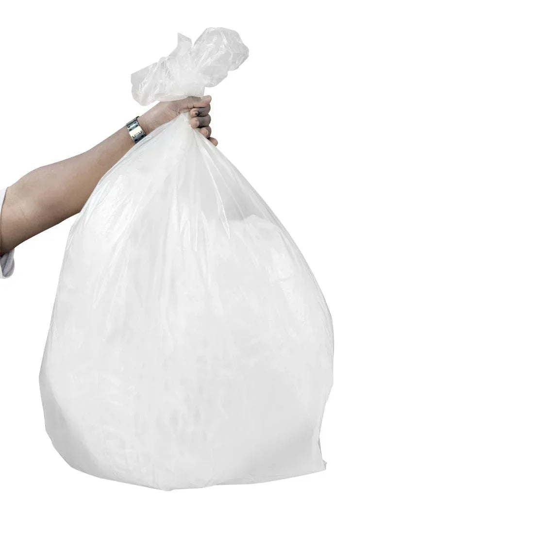 HW858 Jantex Heavy Duty Bin Bags Clear - 120Ltr (Box 100)