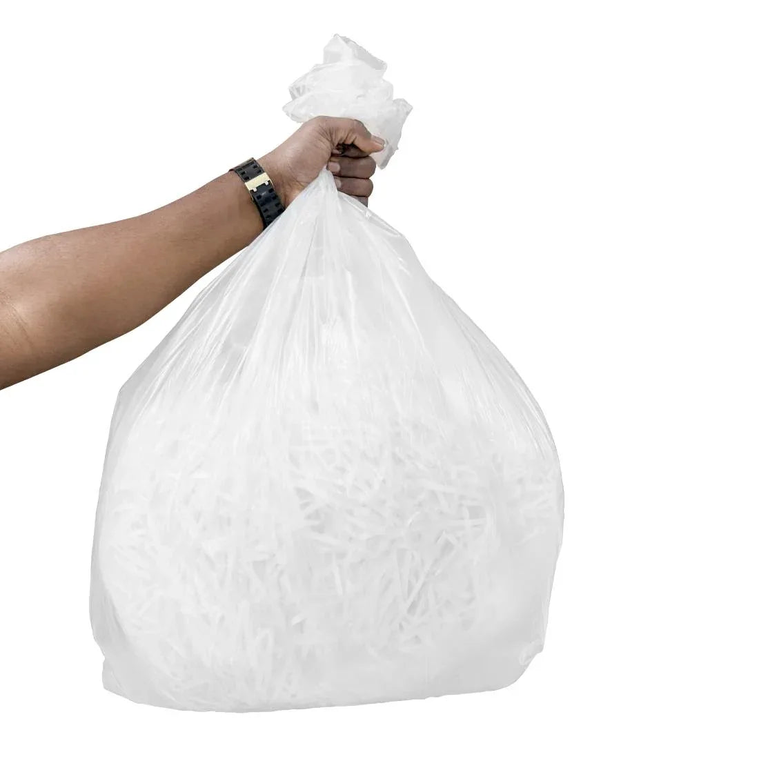 HW859 Jantex Medium Duty Bin Bags Clear - 70Ltr (Pack 200)