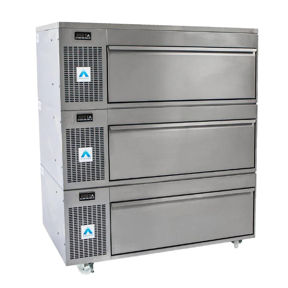 HW861 Adande 3 Drawer Variable Temp Unit w/Standard Castors & Solid Work Top(Direct)