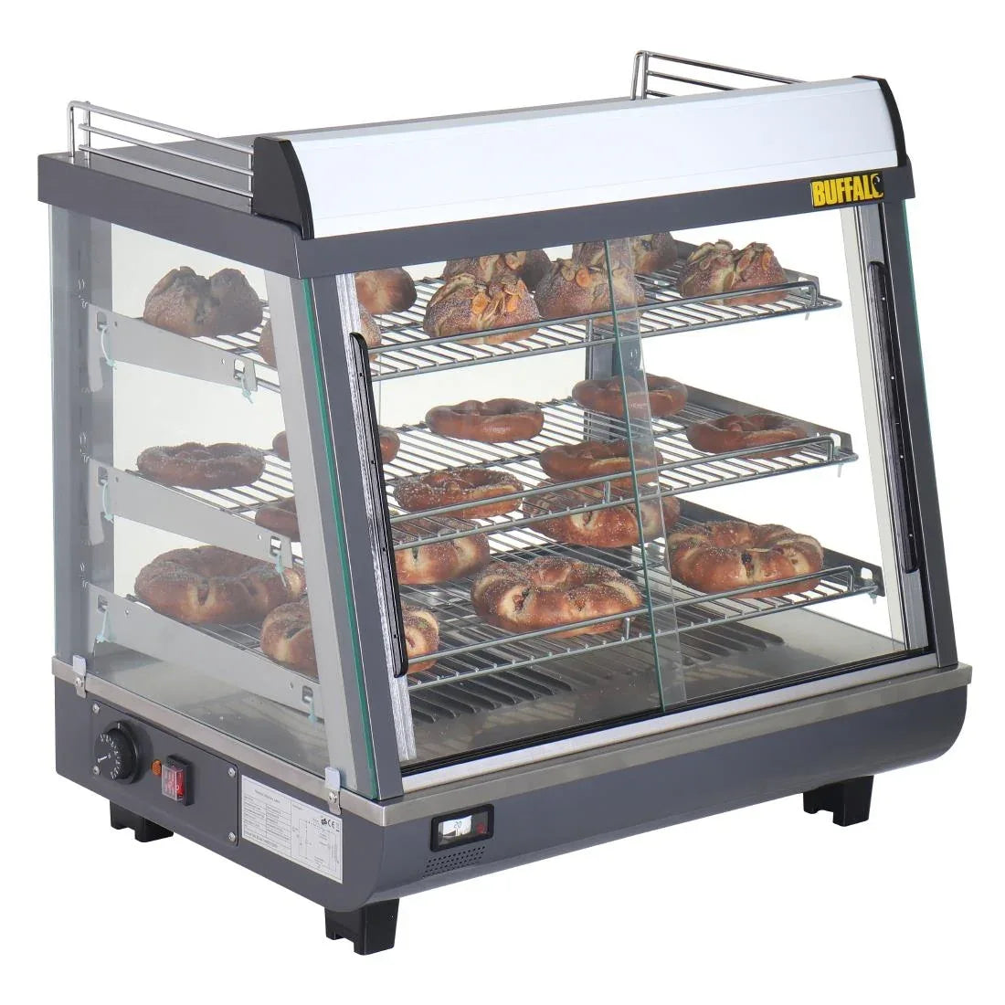 HW927 Buffalo Front and Rear Door Heated Merchandiser 96Ltr