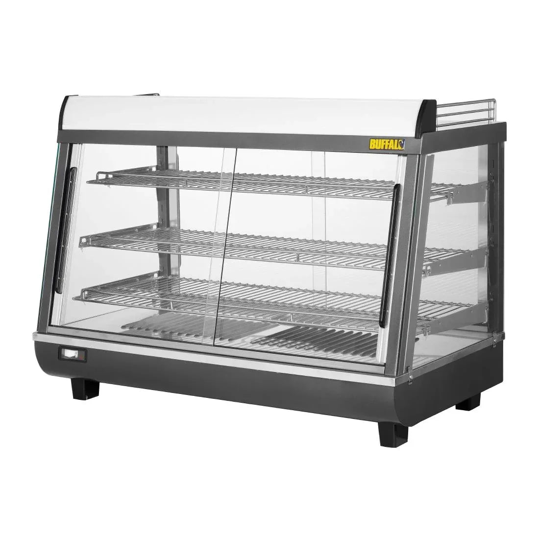 HW928 Buffalo Front and Rear Door Heated Merchandiser 136Ltr