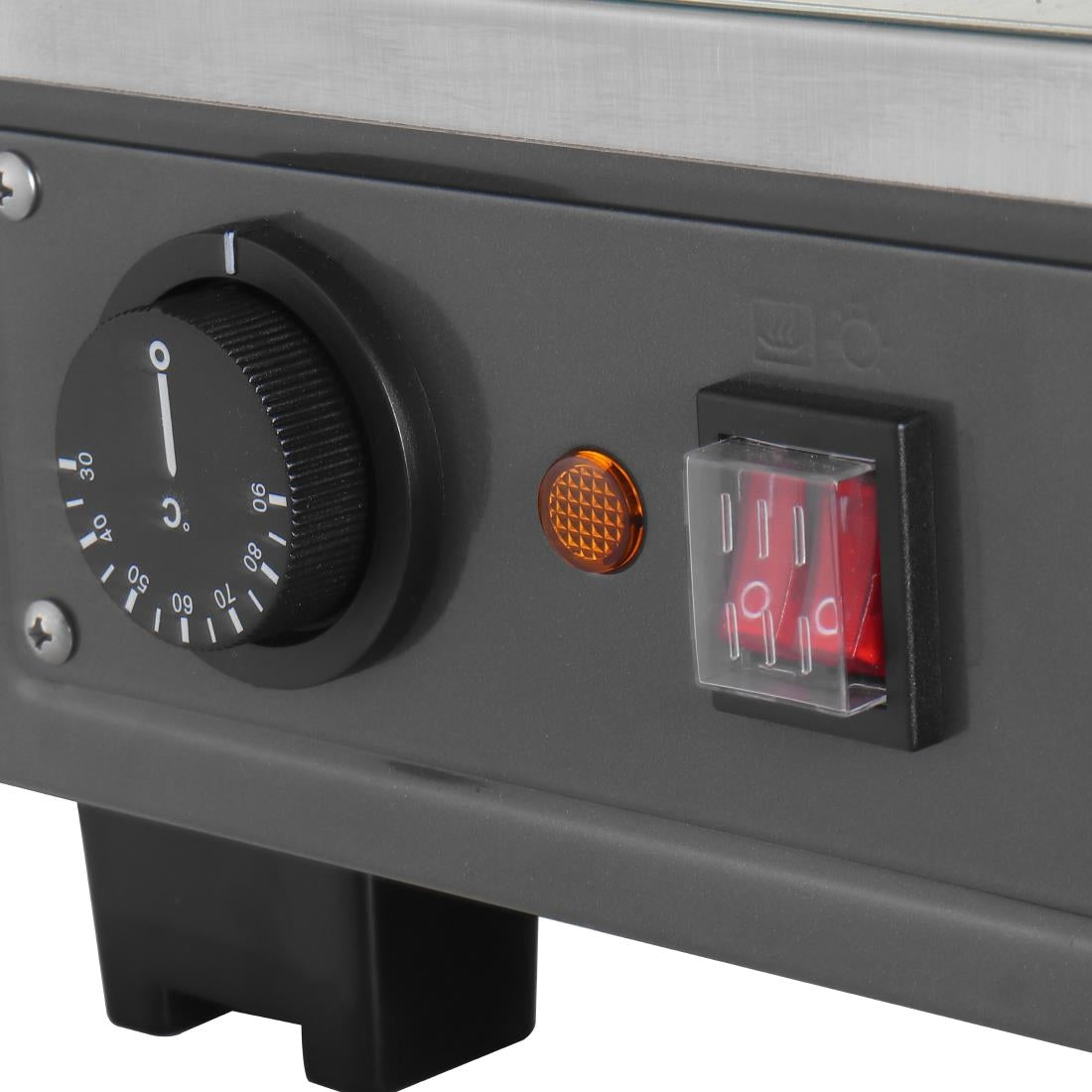 HW928 Buffalo Front and Rear Door Heated Merchandiser 136Ltr