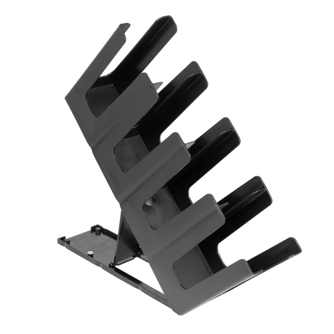 HW968 - Nisbets Essentials 4-Slot Cup Holder Polypropylene Black