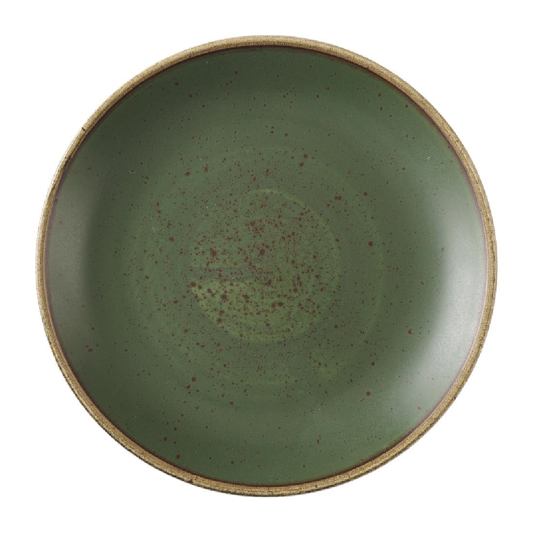 HX004 Churchill Stonecast Sorrel Green Coupe Plates 165mm (Pack of 12)
