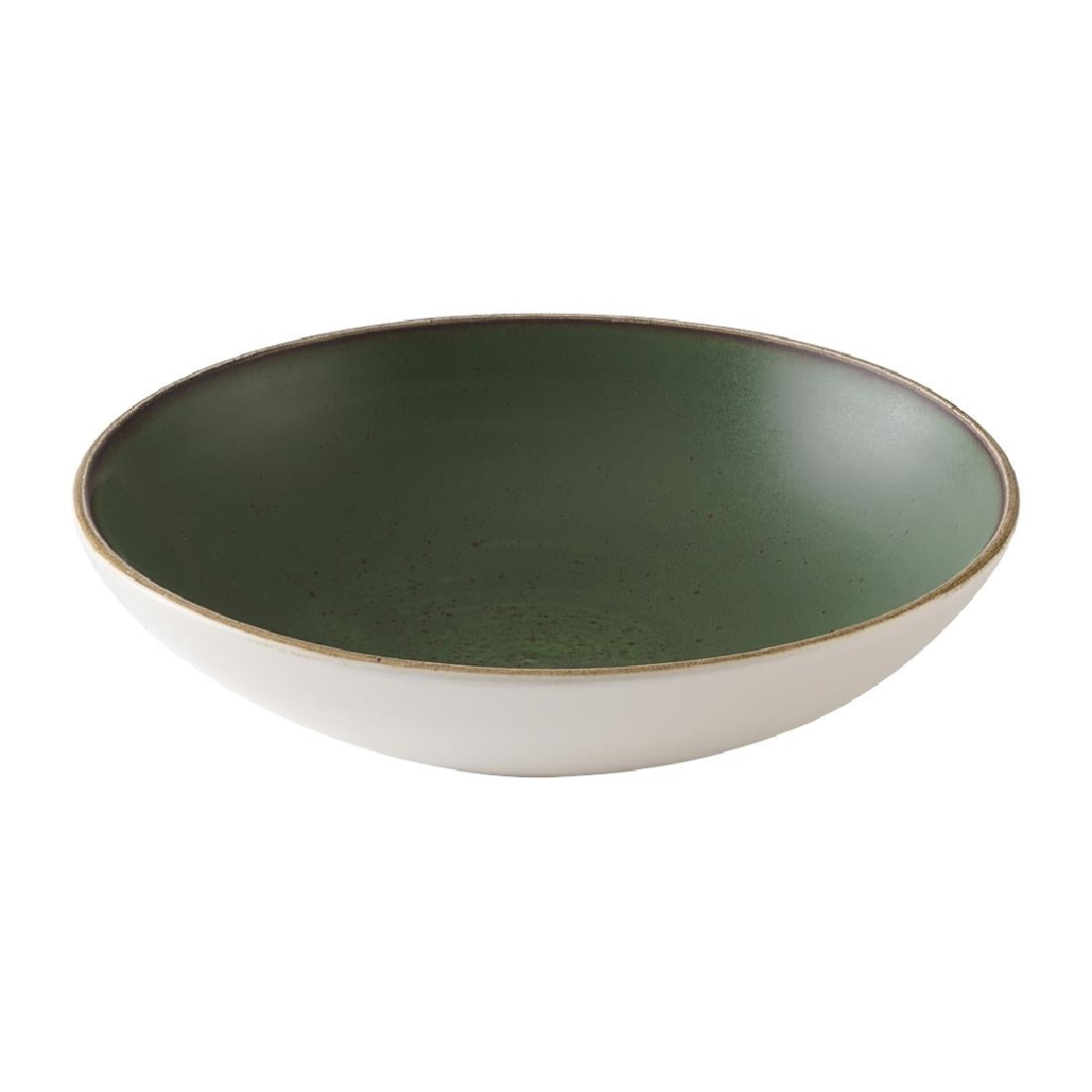 HX005 Churchill Stonecast Sorrel Green Coupe Bowls 247mm (Pack of 12)