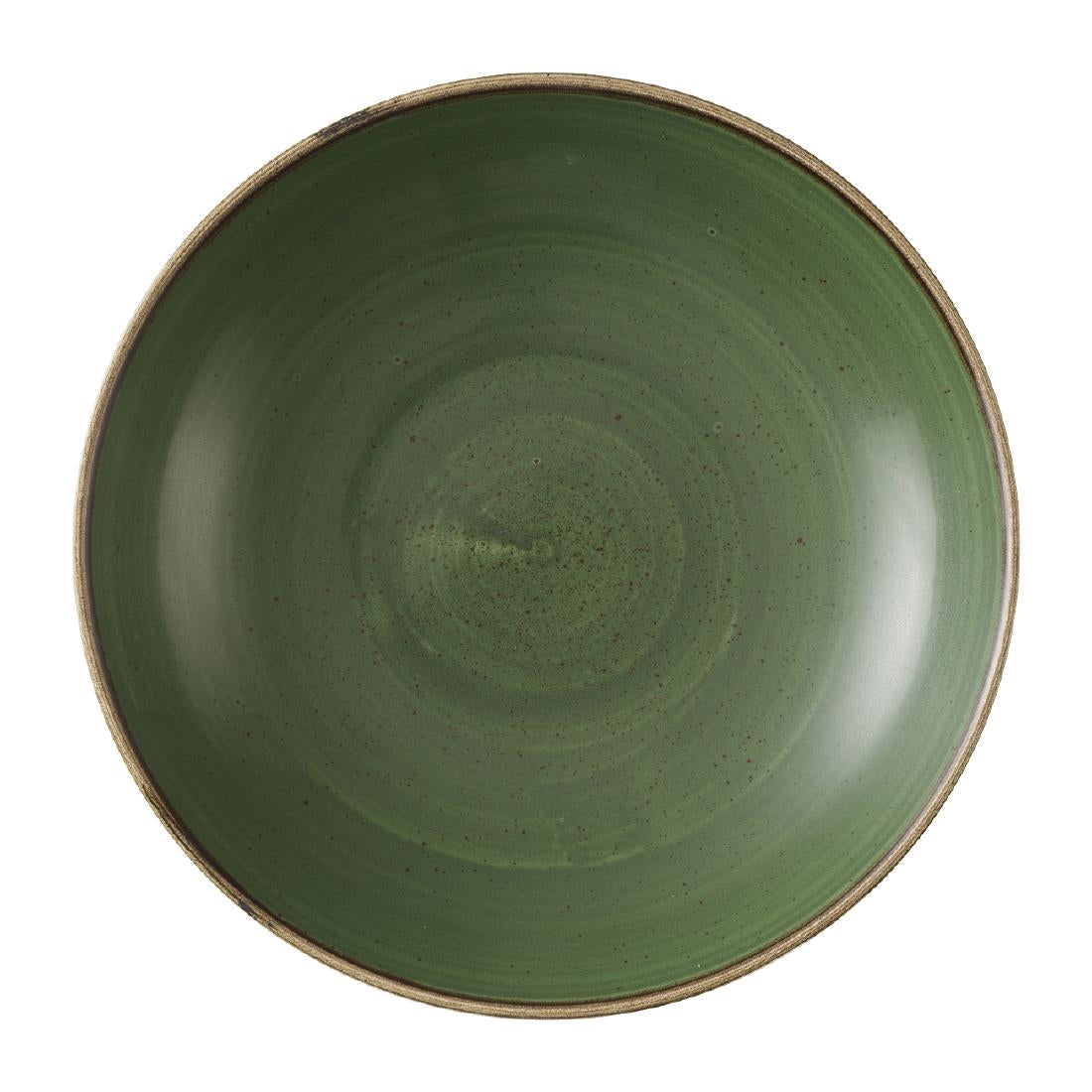 HX005 Churchill Stonecast Sorrel Green Coupe Bowls 247mm (Pack of 12)