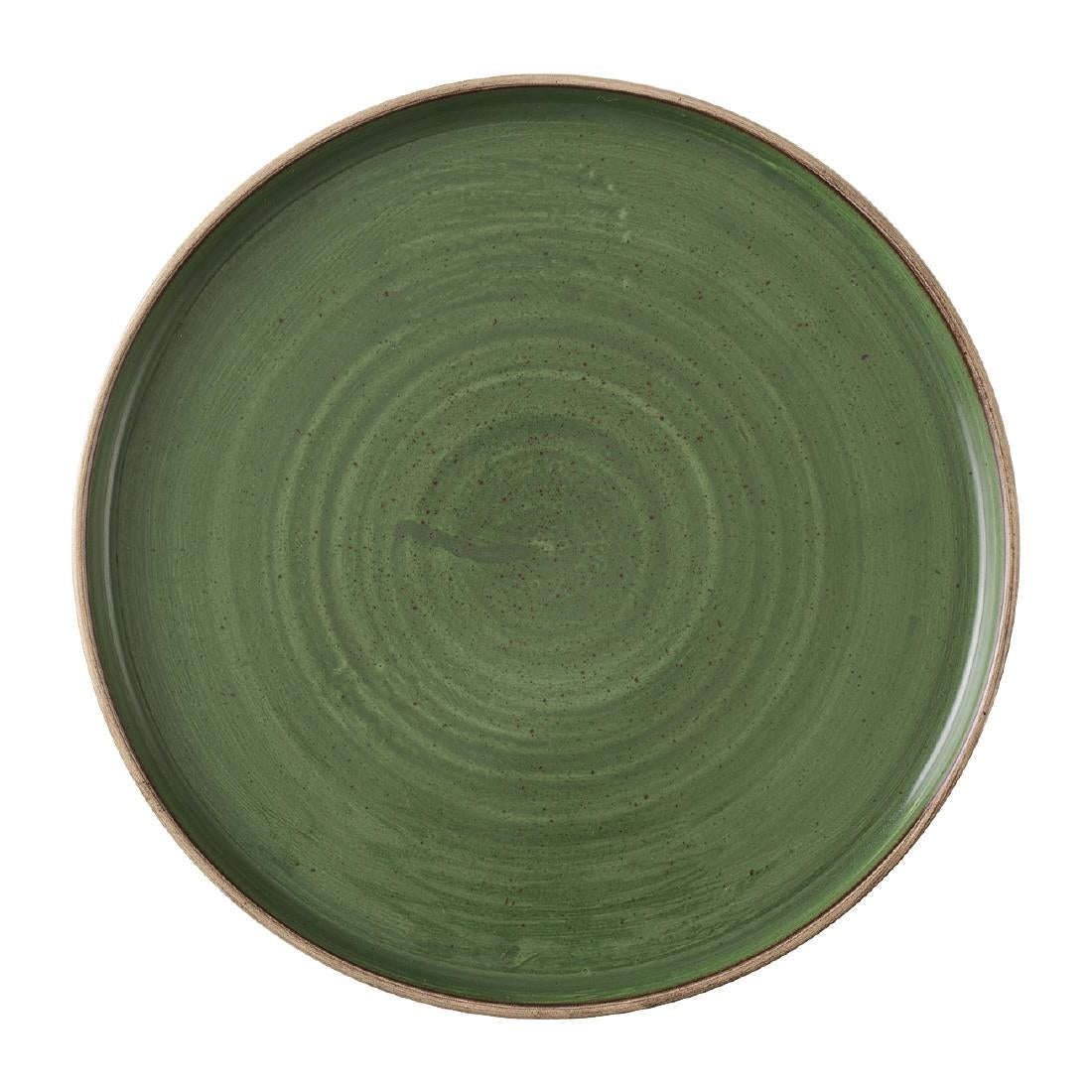 HX012 Churchill Stonecast Sorrel Green Walled Plates 255mm (Pack of 6)