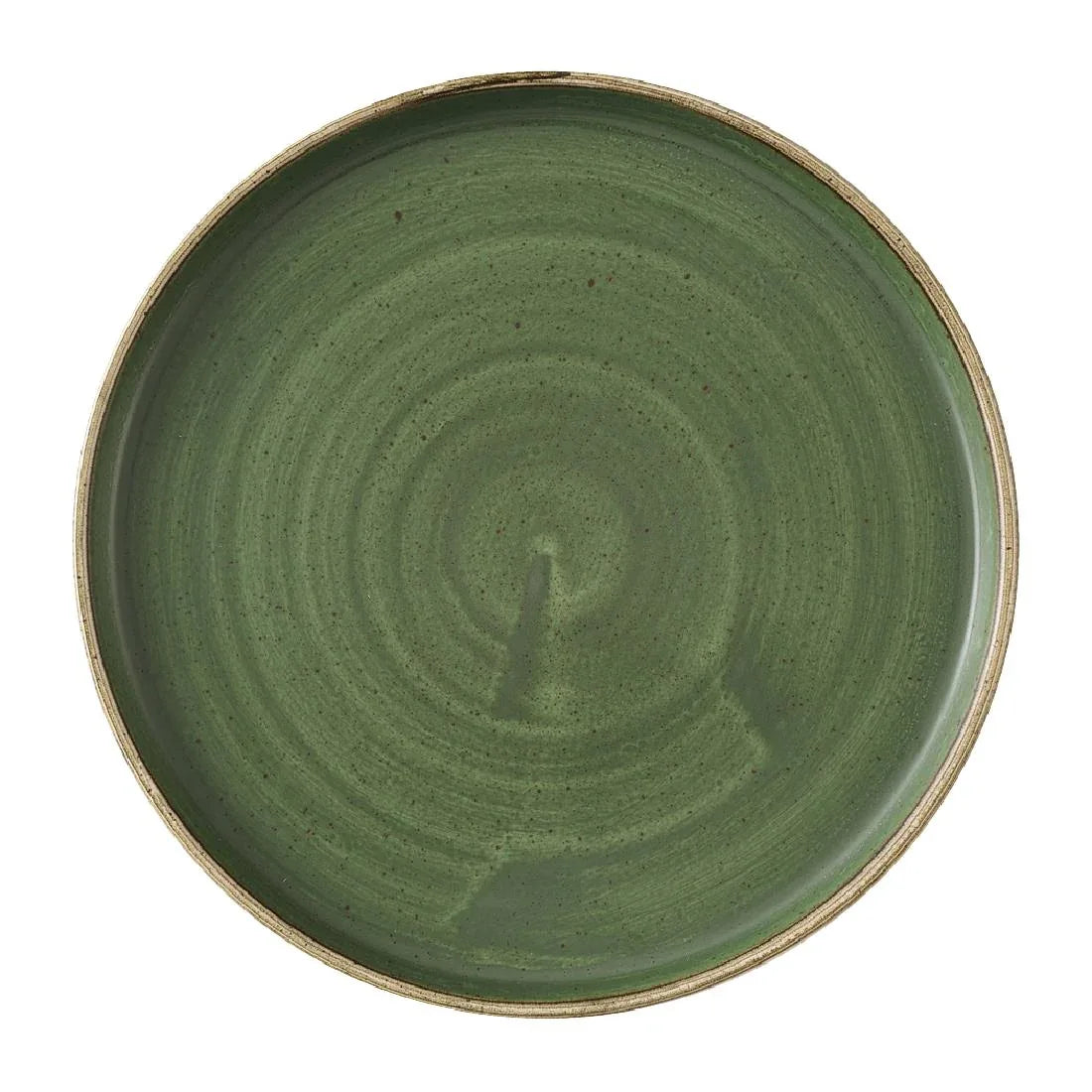 HX013 Churchill Stonecast Sorrel Green Walled Plates 210mm (Pack of 6)