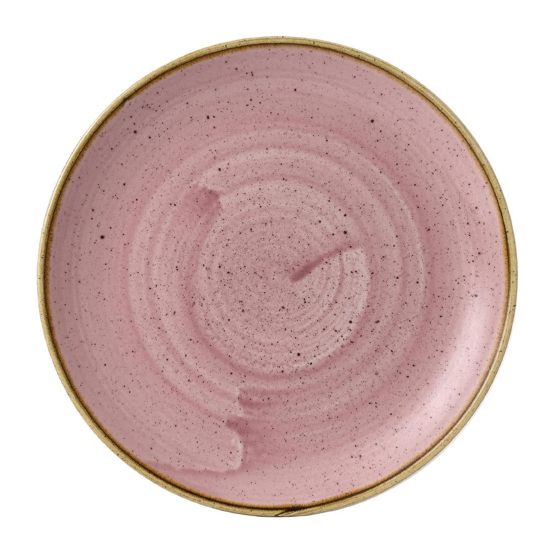 HX031 Churchill Stonecast Petal Pink Coupe Plates 228mm (Pack of 12)