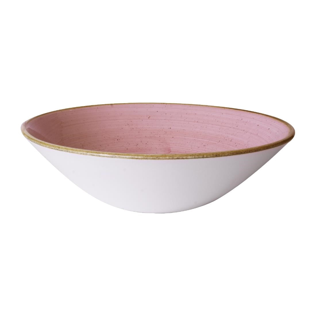 HX032 Churchill Stonecast Petal Pink Deep Coupe Bowls 205mm (Pack of 6)