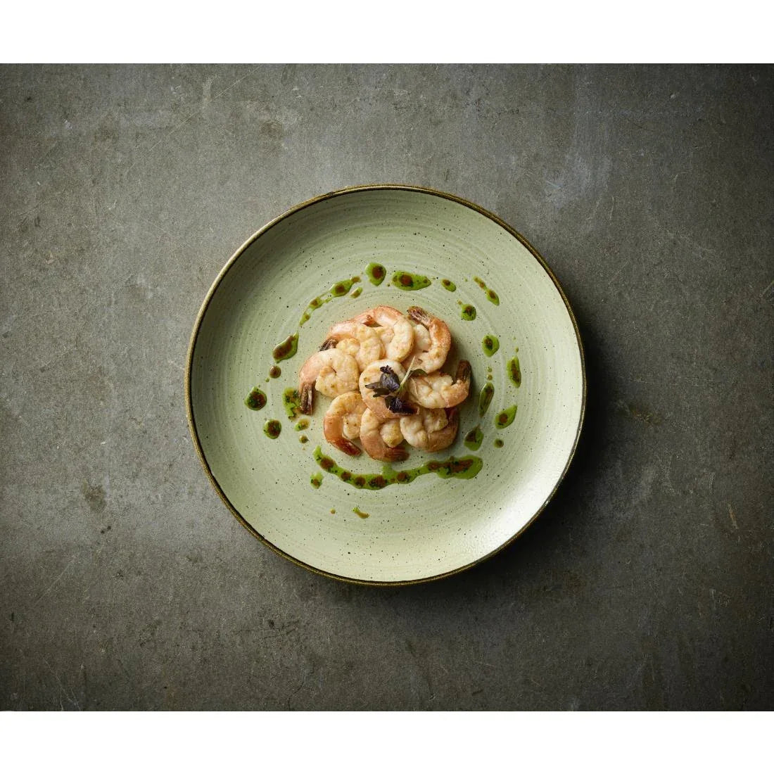 HX039 Churchill Stonecast Raw Green Evolve Coupe Plates 260mm (Pack of 12)