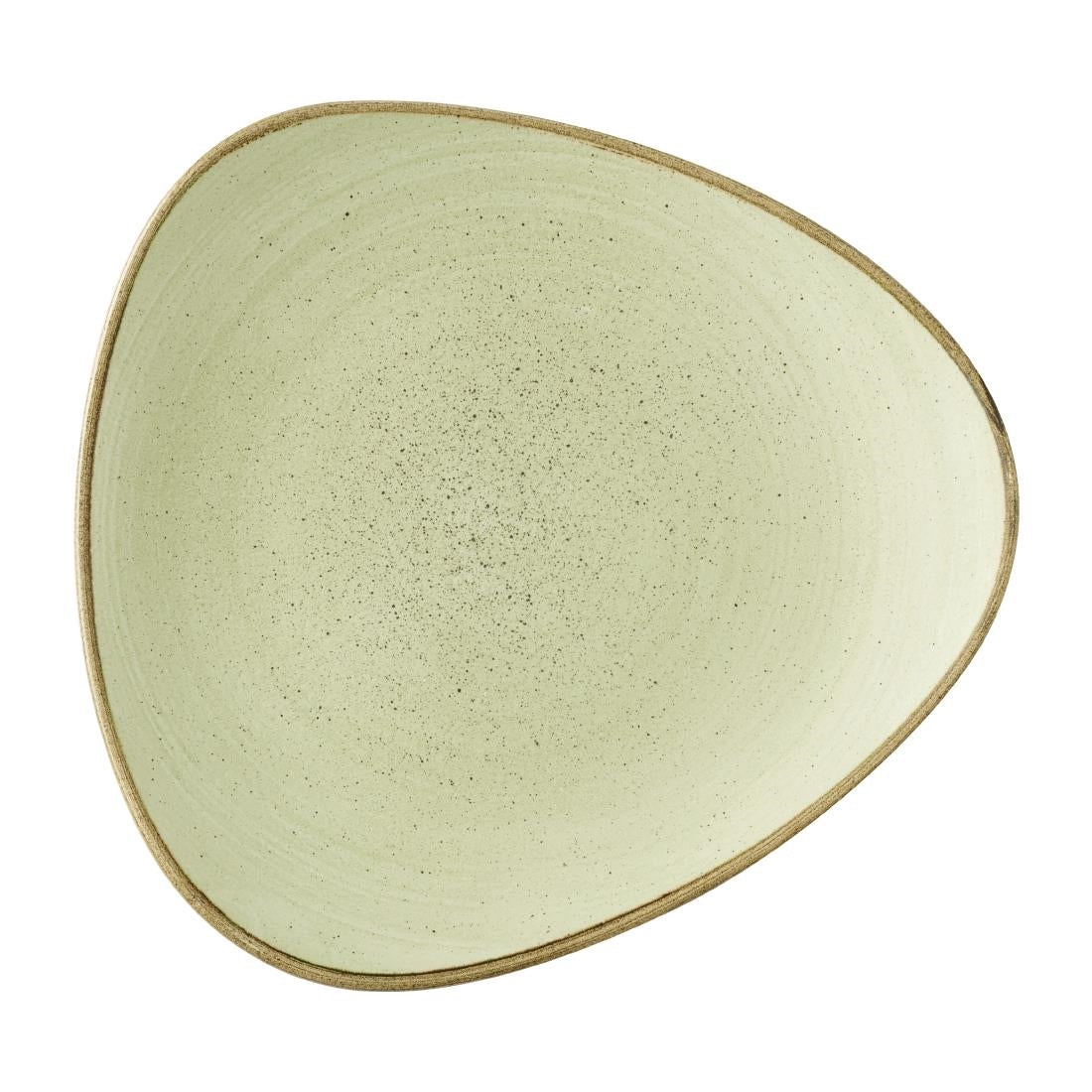 HX044 Churchill Stonecast Raw Green Lotus Plates 254mm (Pack of 12)