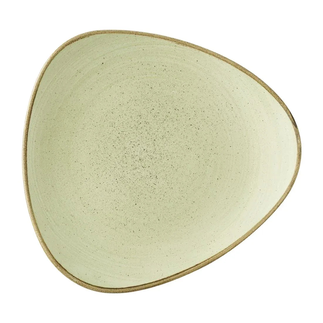 HX045 Churchill Stonecast Raw Green Lotus Plates 228mm (Pack of 12)