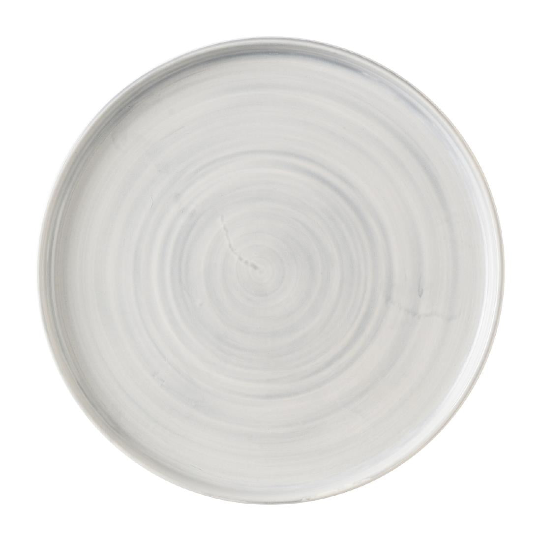 HX064 Churchill Stonecast Canvas Grey Walled Plates 255mm (Pack of 6)