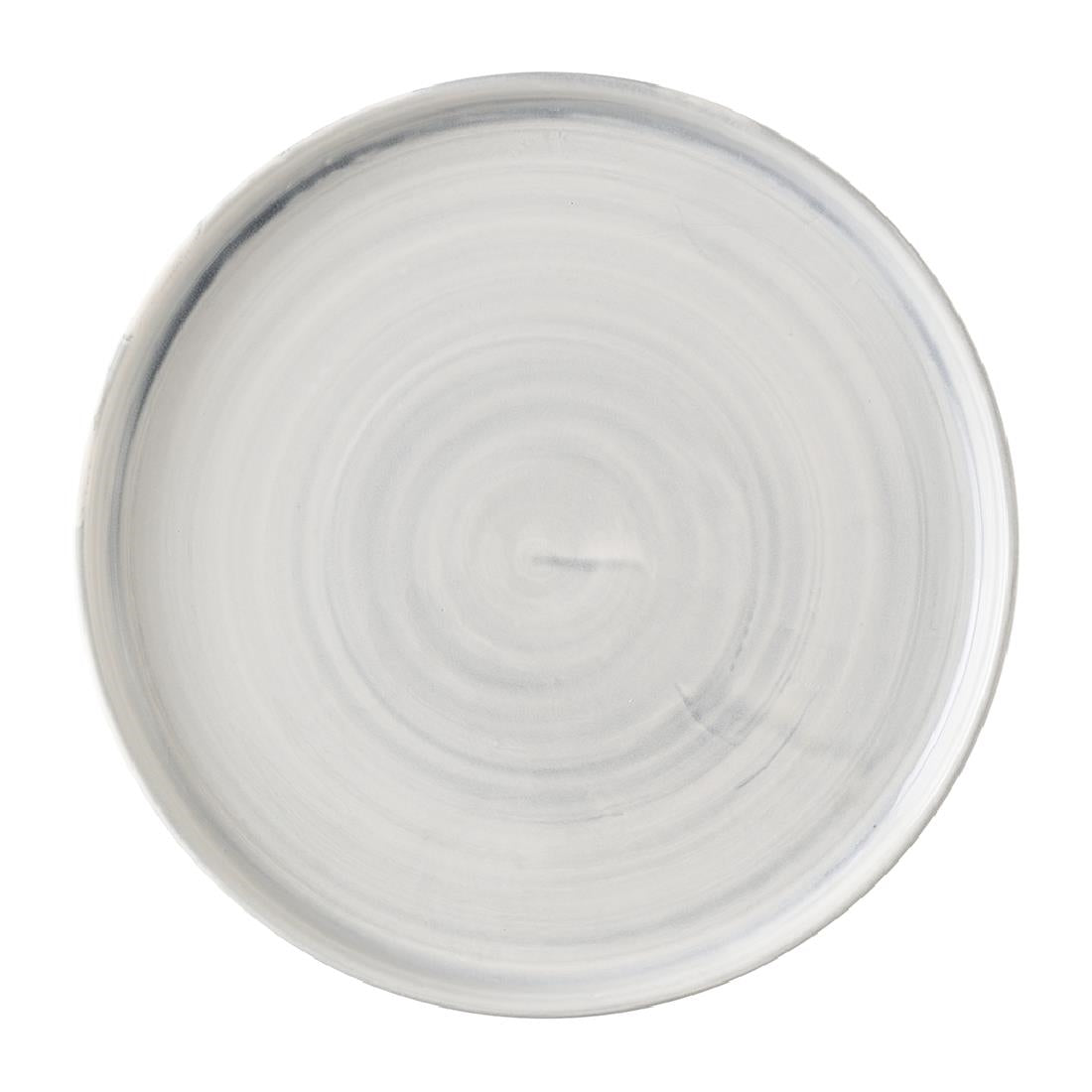 HX065 Churchill Stonecast Canvas Grey Walled Plates 210mm (Pack of 6)