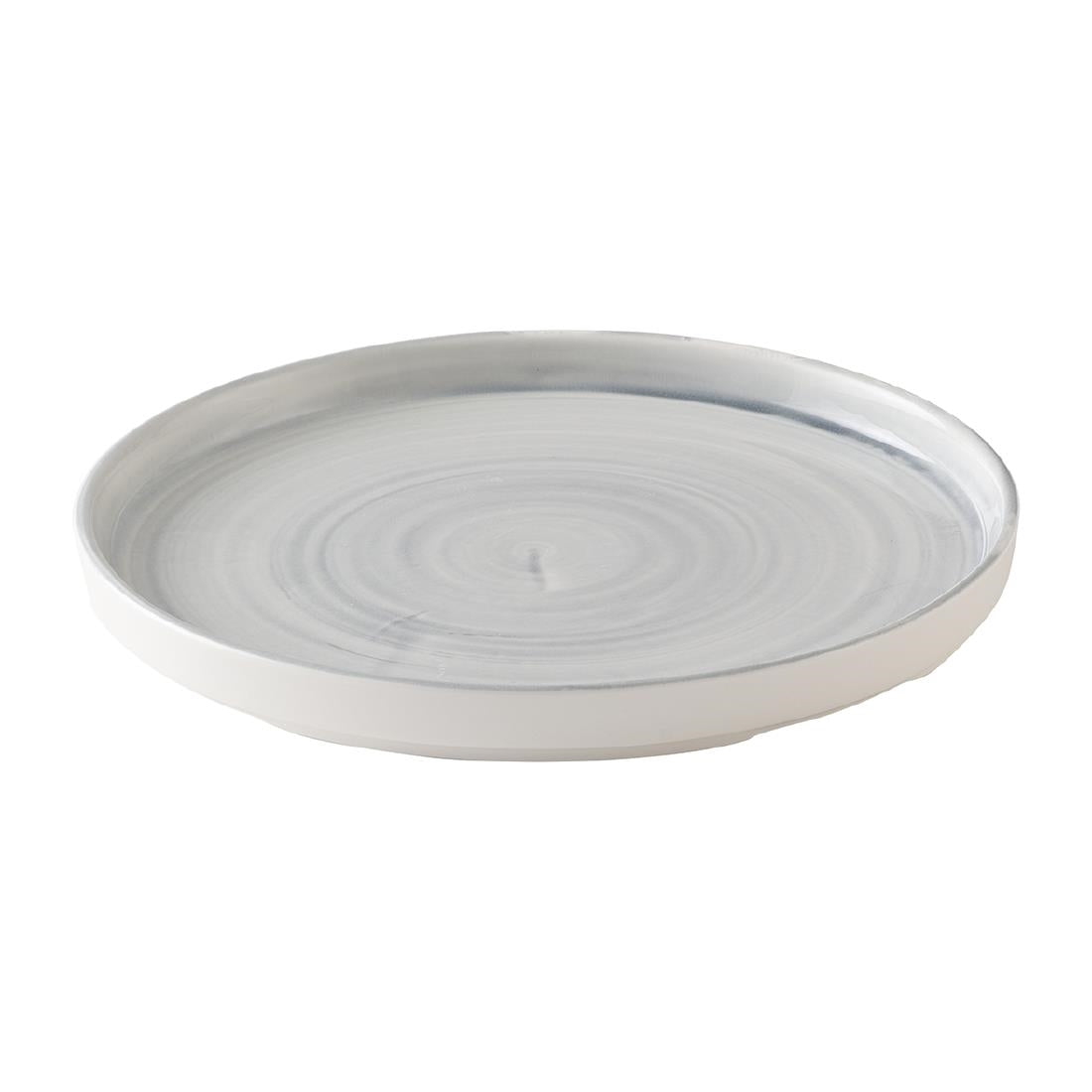 HX066 Churchill Stonecast Canvas Grey Walled Plates 160mm (Pack of 6)