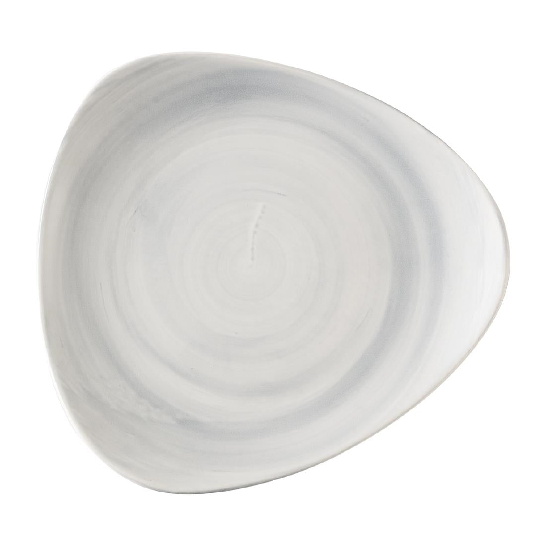 HX068 Churchill Stonecast Canvas Grey Lotus Plates 228mm (Pack of 12)