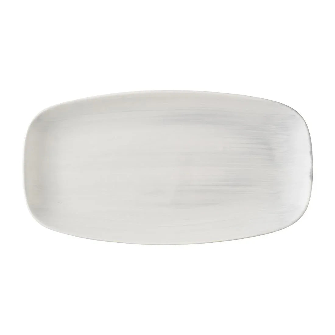 HX072 Churchill Stonecast Canvas Grey Chefs Oblong Plates 280 x 152mm (Pack of 12)