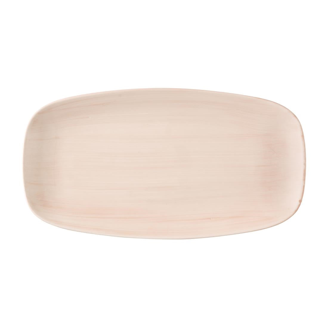 HX088 Churchill Stonecast Canvas Coral Chefs Oblong Plates 280 x 152mm (Pack of 12)