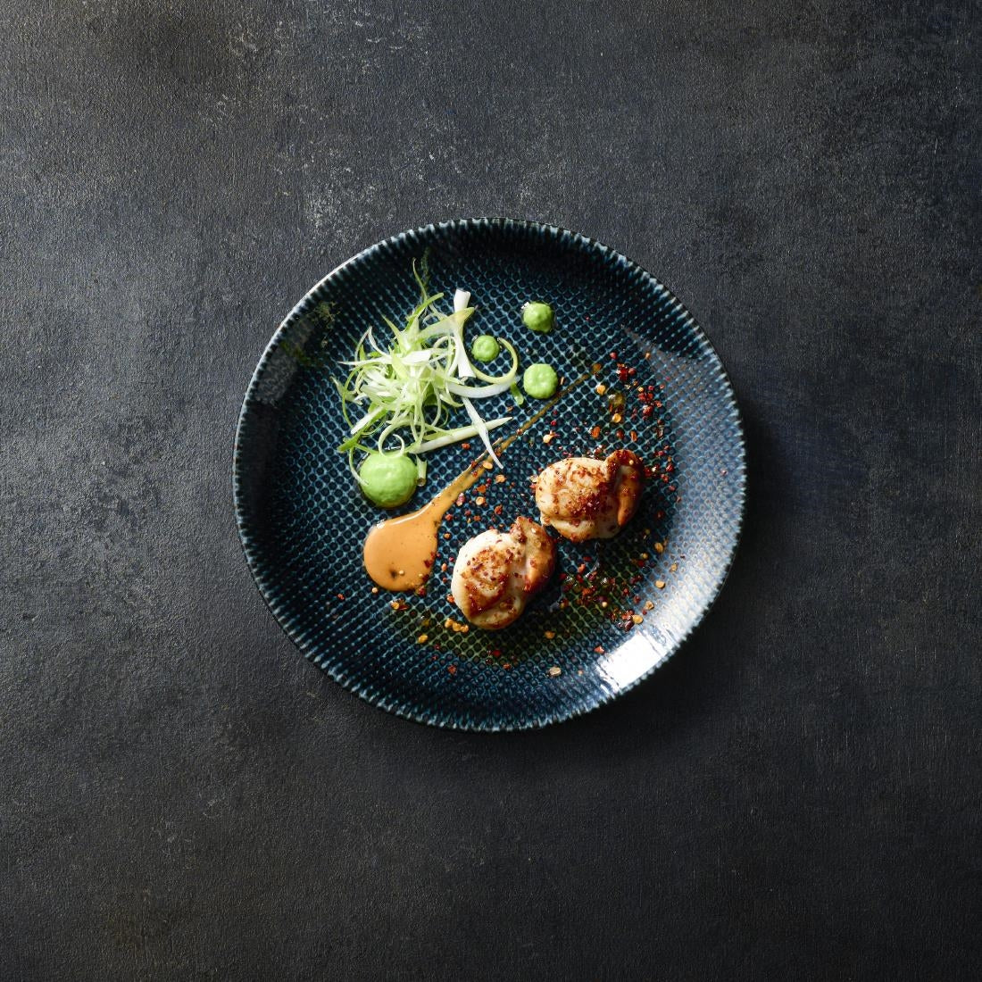 HX092 Churchill Studio Prints Astro Metallic Blue Evolve Coupe Plates 165mm (Pack of 12)