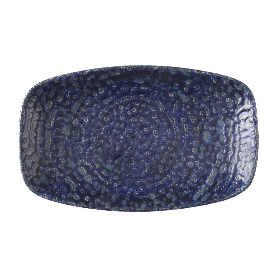 HX115 Churchill Studio Prints Homespun Chroma Twilight Oblong Chefs Plates 180 x 105mm (Pack of 12)