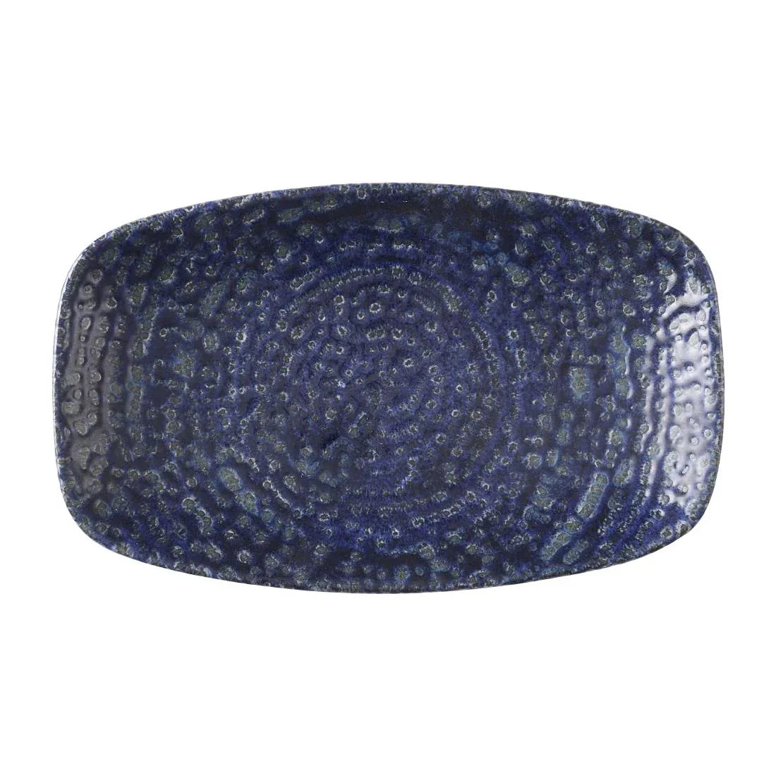 HX115 Churchill Studio Prints Homespun Chroma Twilight Oblong Chefs Plates 180 x 105mm (Pack of 12)
