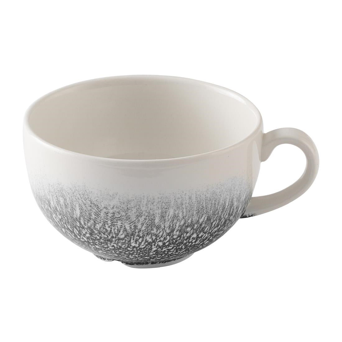 HX116 Churchill Studio Prints Raku Quartz Black Cappuccino Cups 355ml (Pack of 12)