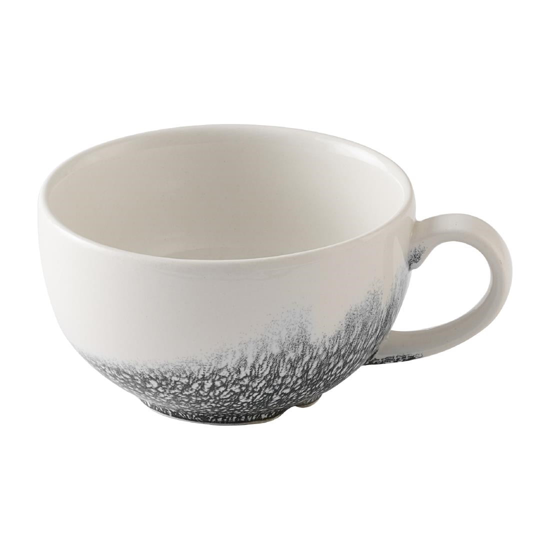 HX117 Churchill Studio Prints Raku Quartz Black Cappuccino Cups 236ml (Pack of 12)