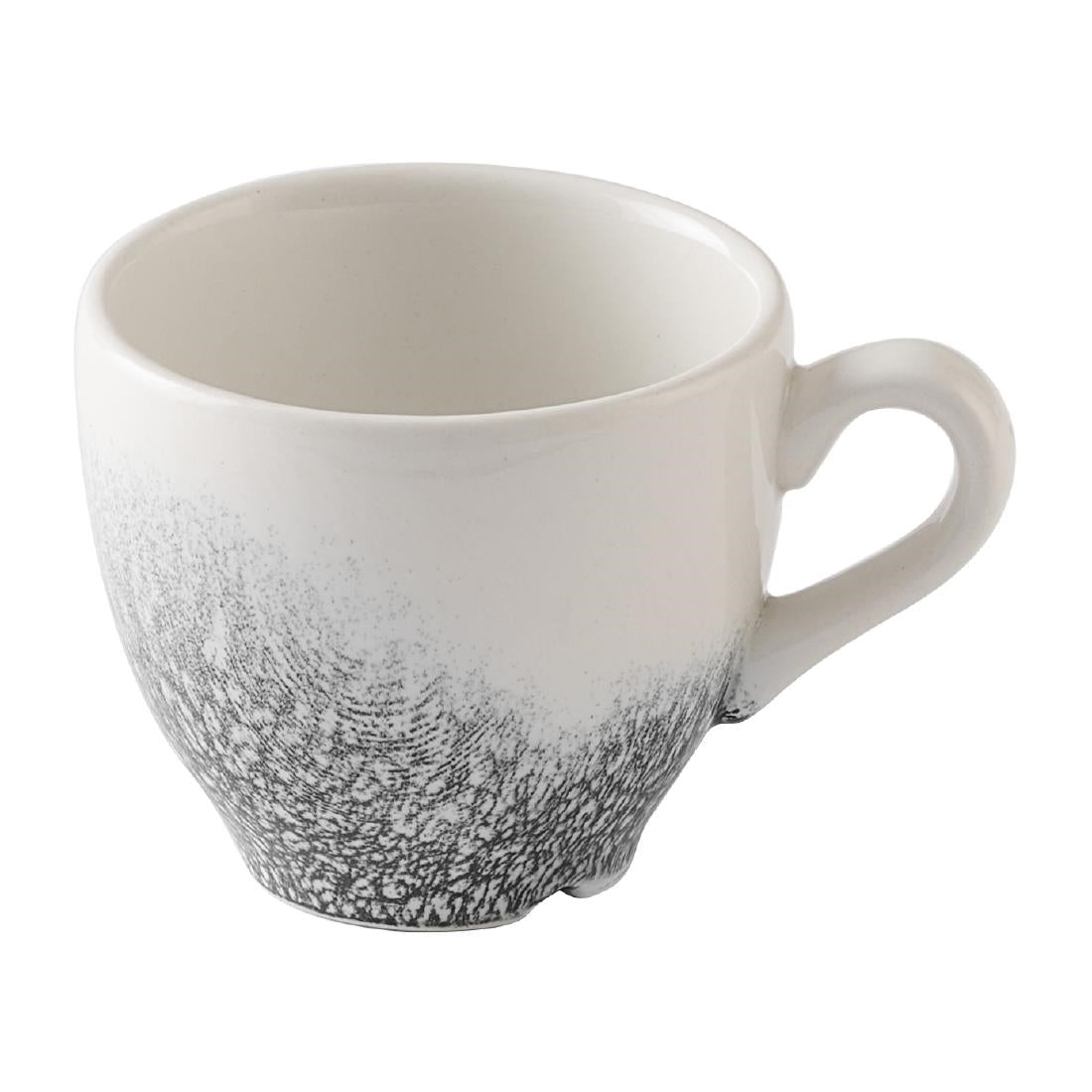 HX118 Churchill Studio Prints Raku Quartz Black Espresso Cups 105ml (Pack of 12)