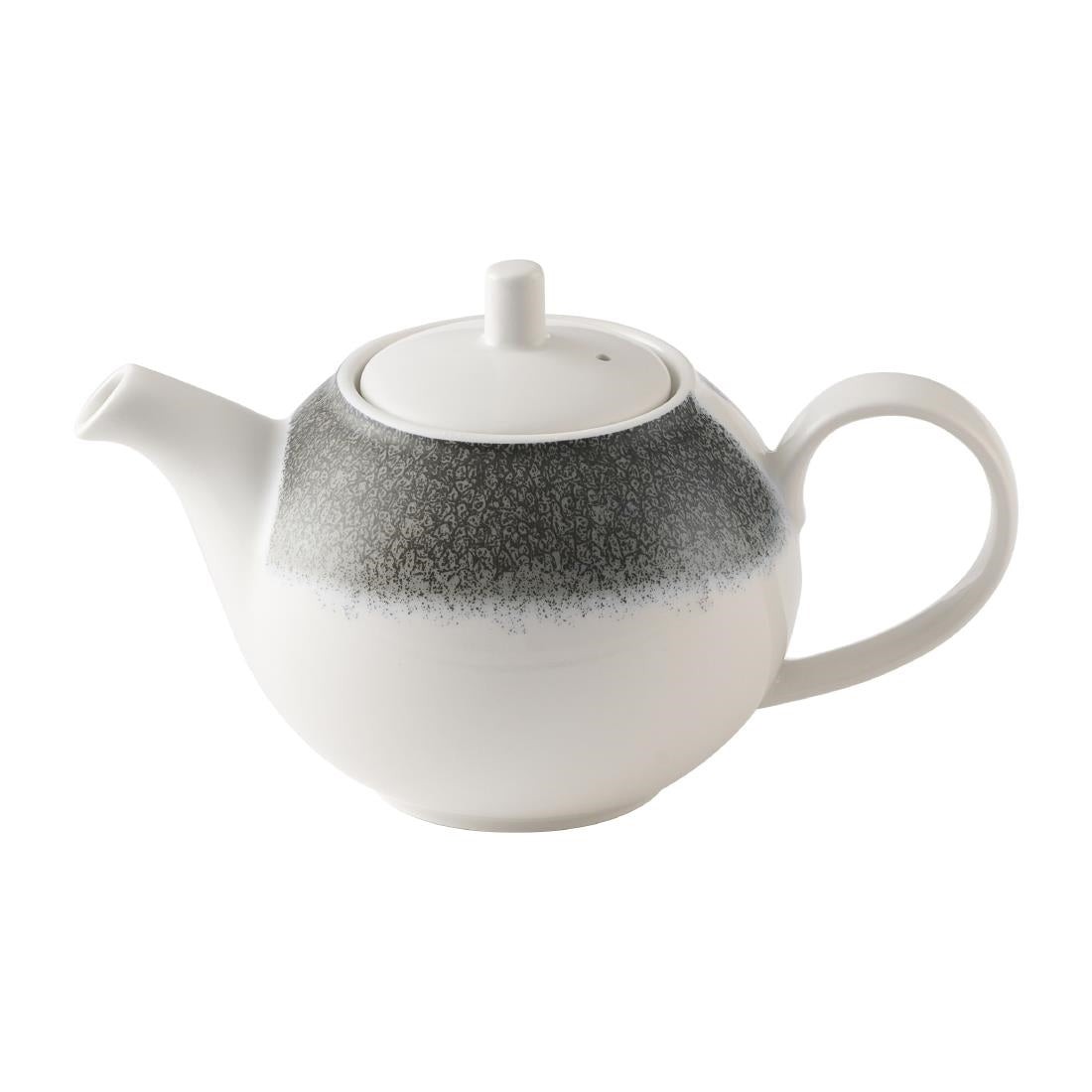 HX121 Churchill Studio Prints Raku Quartz Black Beverage Pots 445ml (Pack of 4)