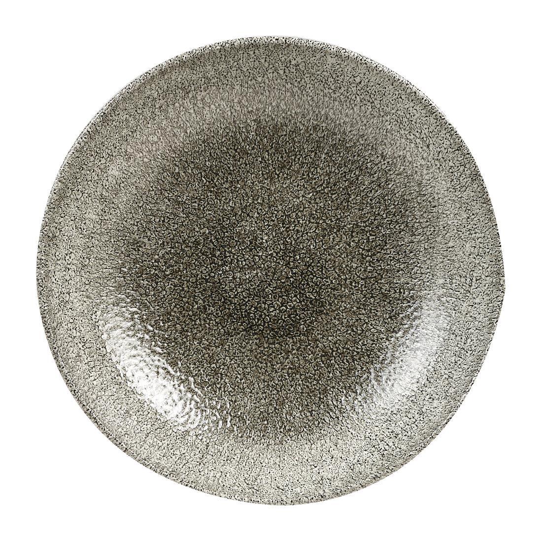 HX124 Churchill Studio Prints Raku Quartz Black Evolve Deep Coupe Bowls 203mm (Pack of 6)