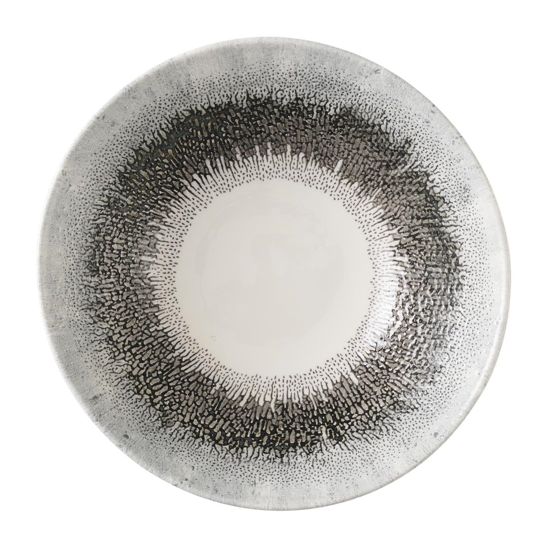 HX135 Churchill Studio Prints Fusion Black Deep Coupe Bowls 178mm (Pack of 6)