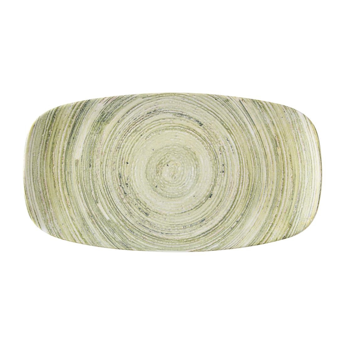 HX146 Churchill Elements Fern Chefs Oblong Plates 330 x 178mm(Pack of 6)