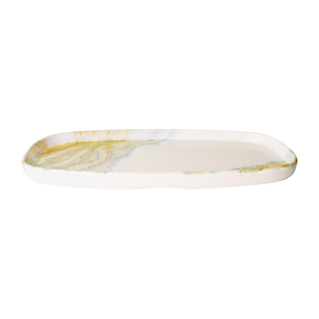 HX171 Churchill Tide Gold Oblong Chefs Plates 280 x 127mm (Pack of 6)