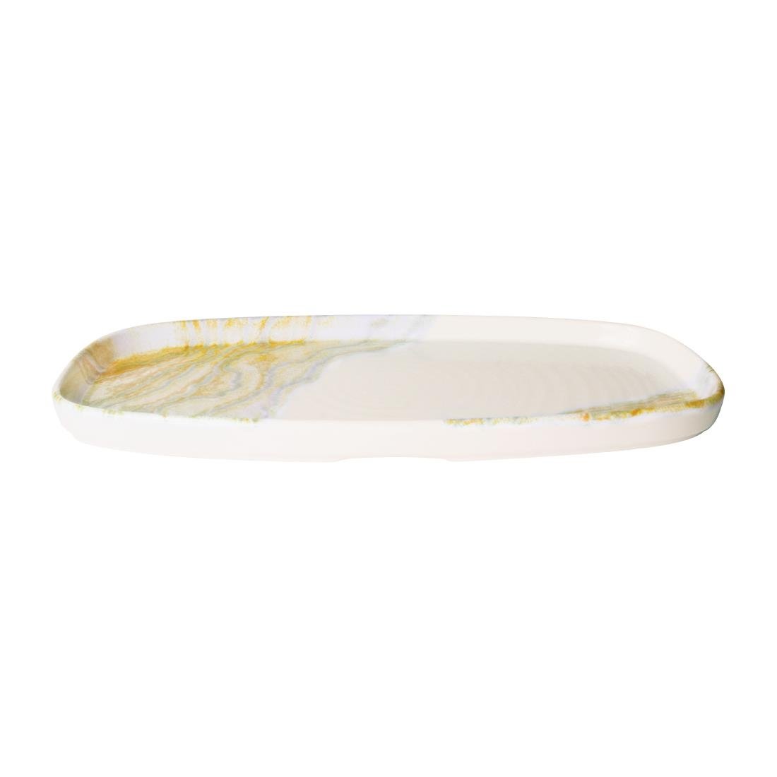 HX172 Churchill Tide Gold Oblong Chefs Plates 305 x 178mm (Pack of 6)