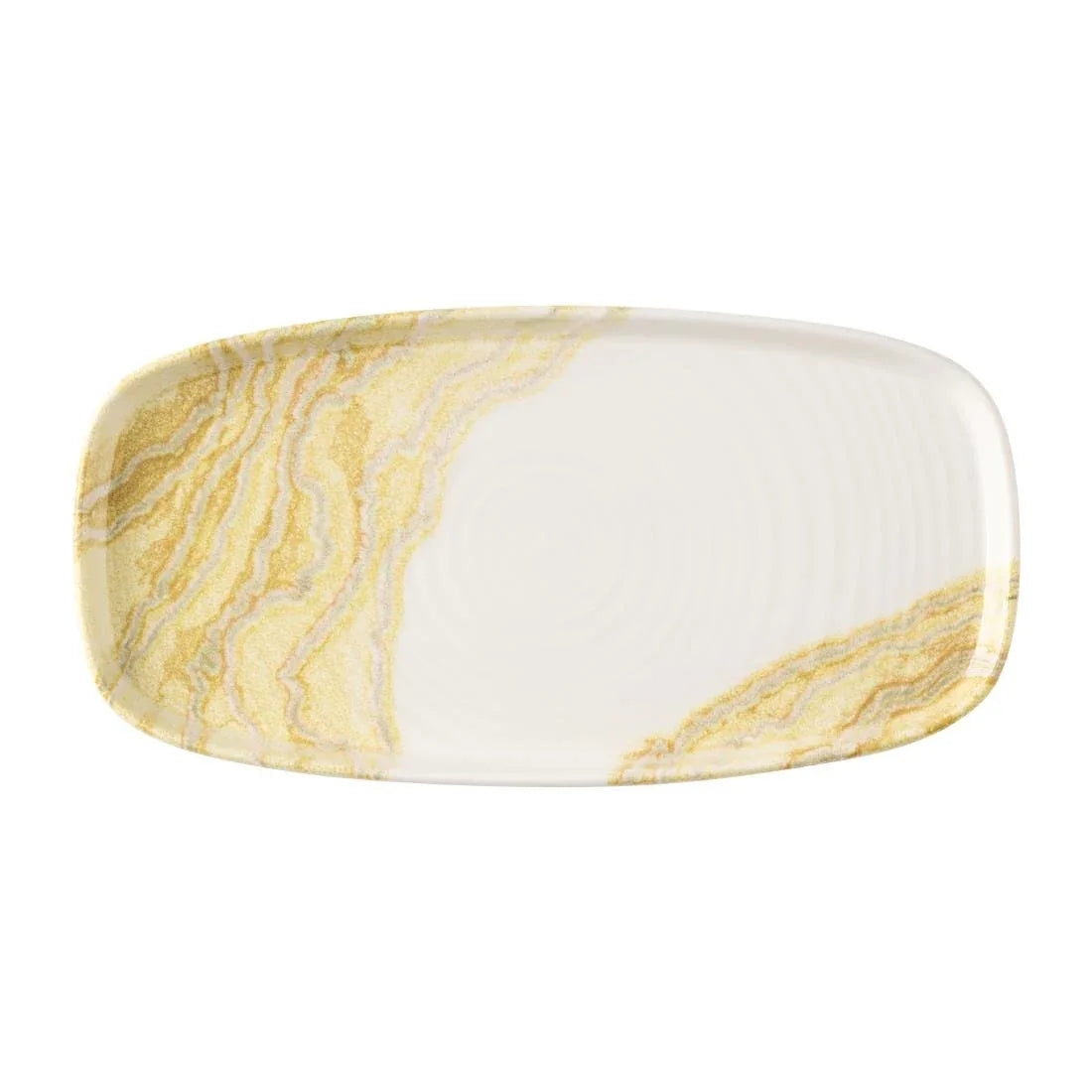 HX172 Churchill Tide Gold Oblong Chefs Plates 305 x 178mm (Pack of 6)