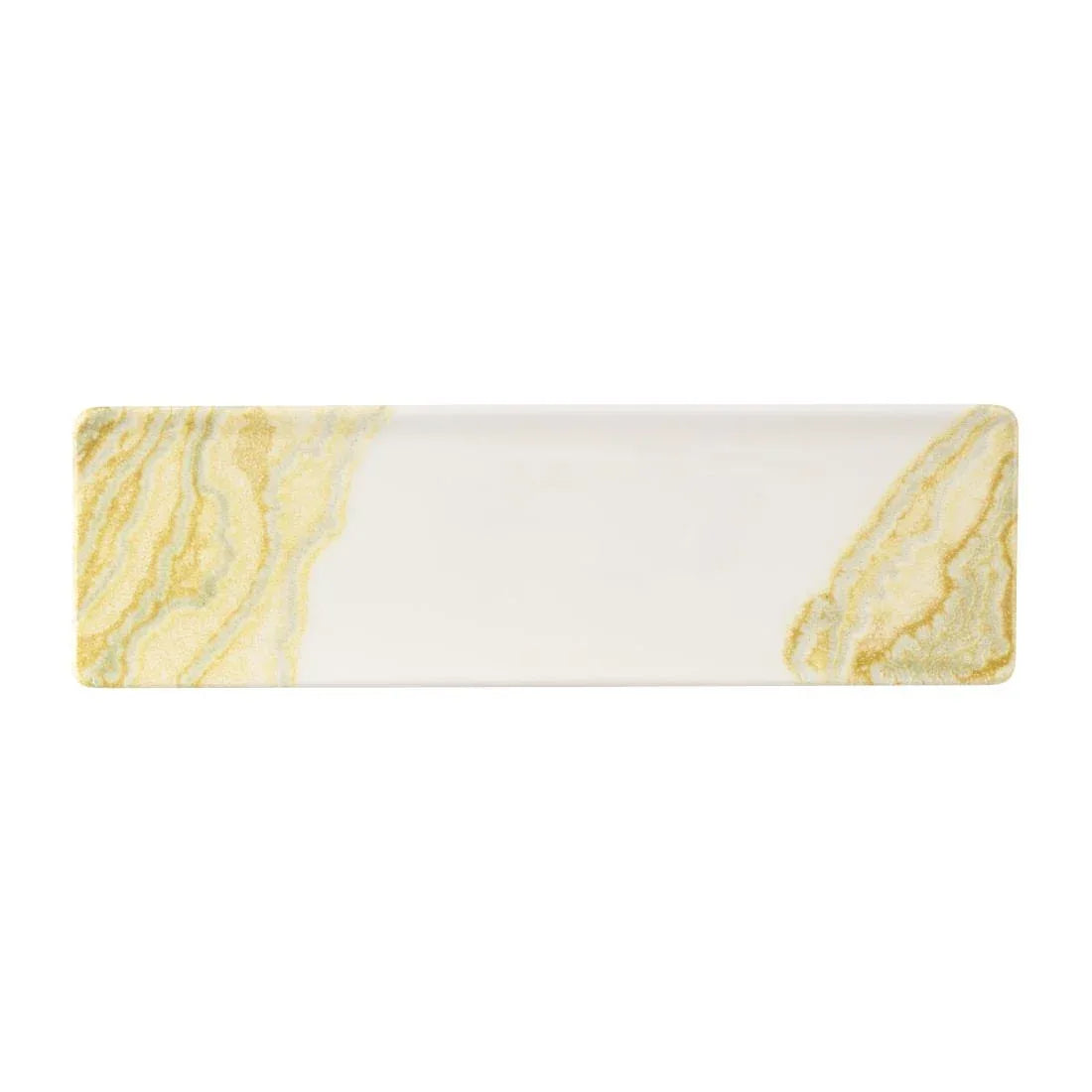 HX176 Churchill Tide Gold Oblong Plates 300x90mm (Pack of 6)