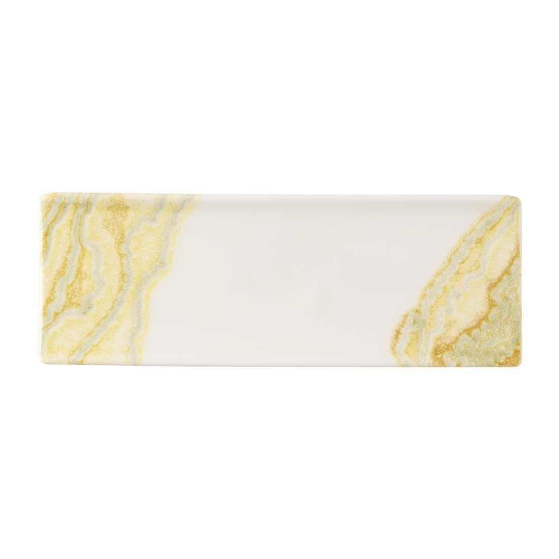 HX177 Churchill Tide Gold Oblong Plates 250x90mm (Pack of 6)