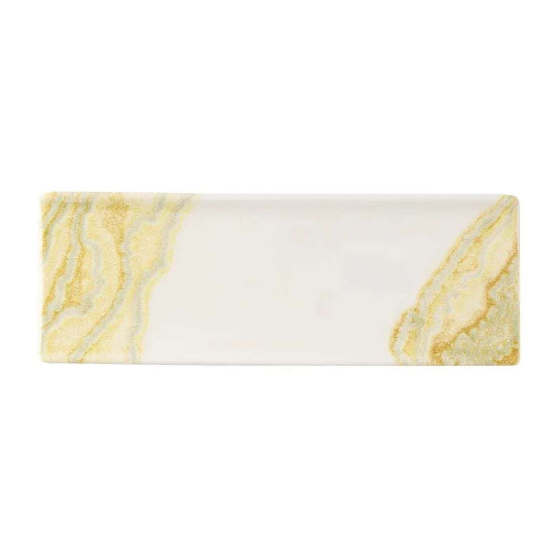 HX177 Churchill Tide Gold Oblong Plates 250x90mm (Pack of 6)