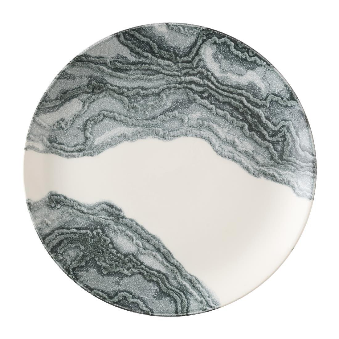 HX178 Churchill Tide Black Evolve Coupe Plates 285mm (Pack of 12)