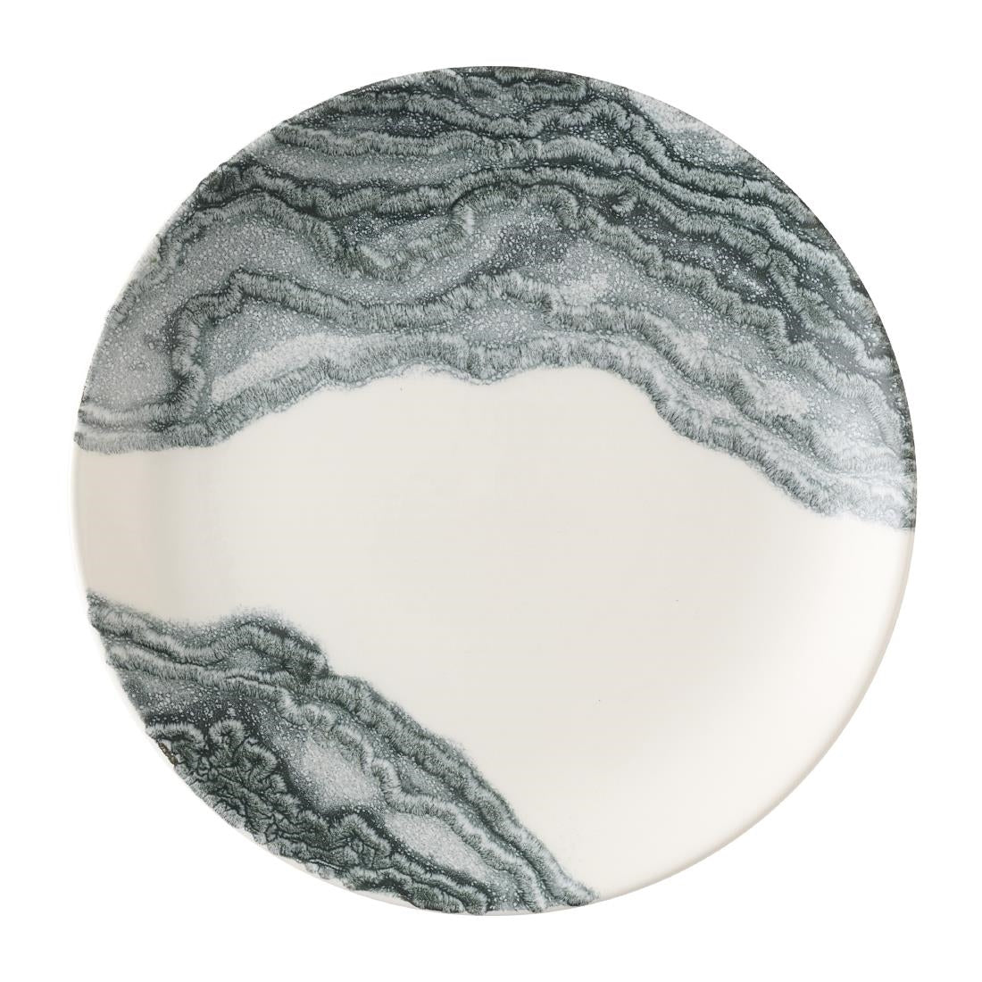 HX180 Churchill Tide Black Evolve Coupe Plates 220mm (Pack of 12)