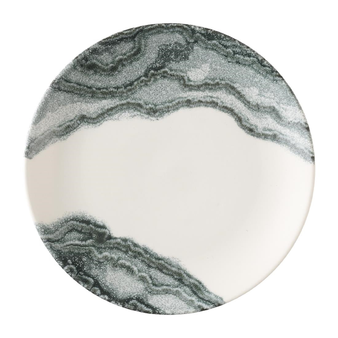 HX181 Churchill Tide Black Evolve Coupe Plates 165mm (Pack of 12)