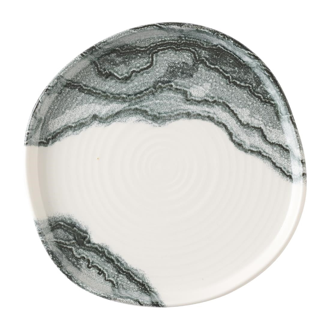 HX185 Churchill Tide Black Organic Walled Plates 203mm (Pack of 6)