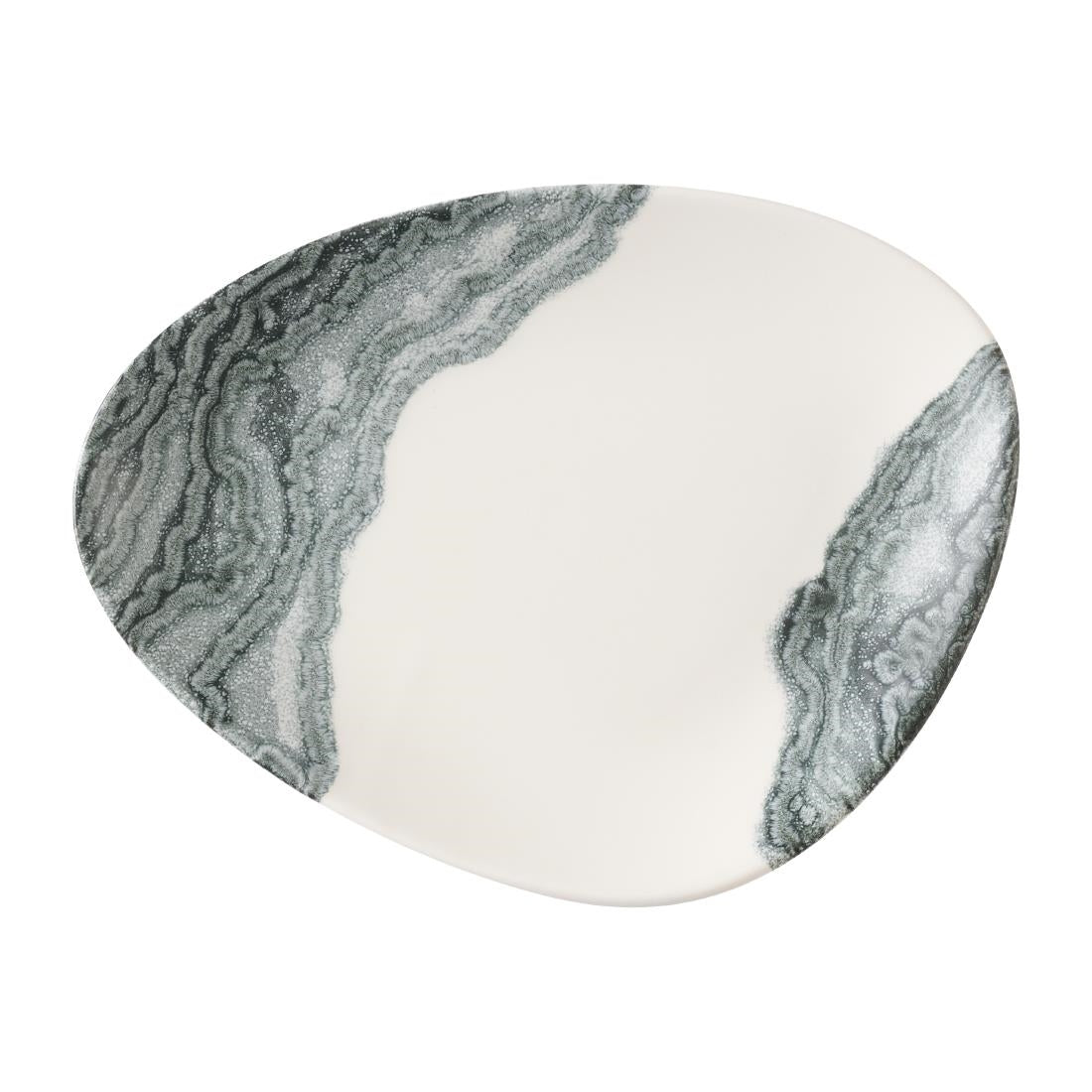 HX186 Churchill Tide Black Triangle Chefs Plates 255 x 203mm (Pack of 12)