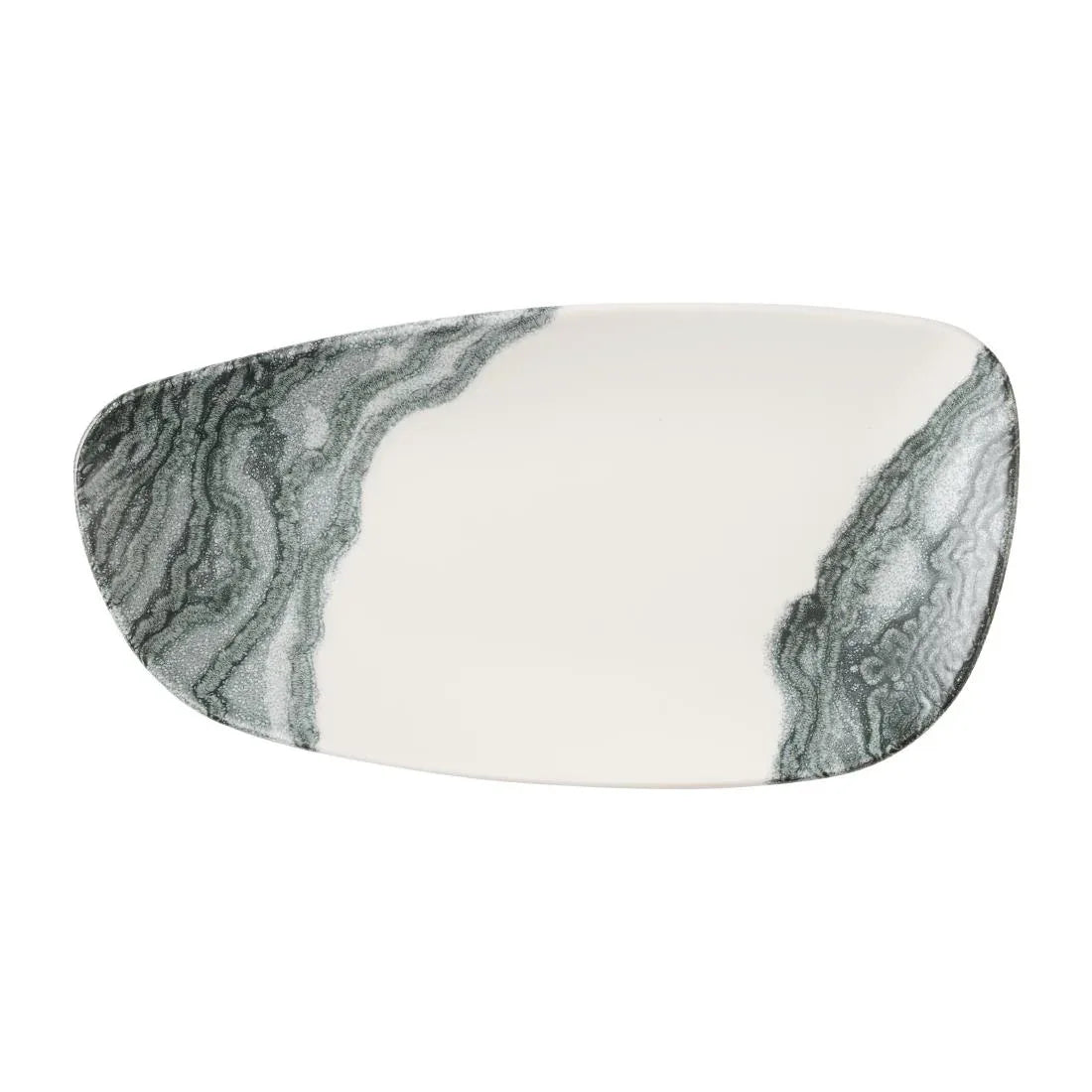 HX189 Churchill Tide Black Chefs Geo Plates 330 x 178mm (Pack of 6)