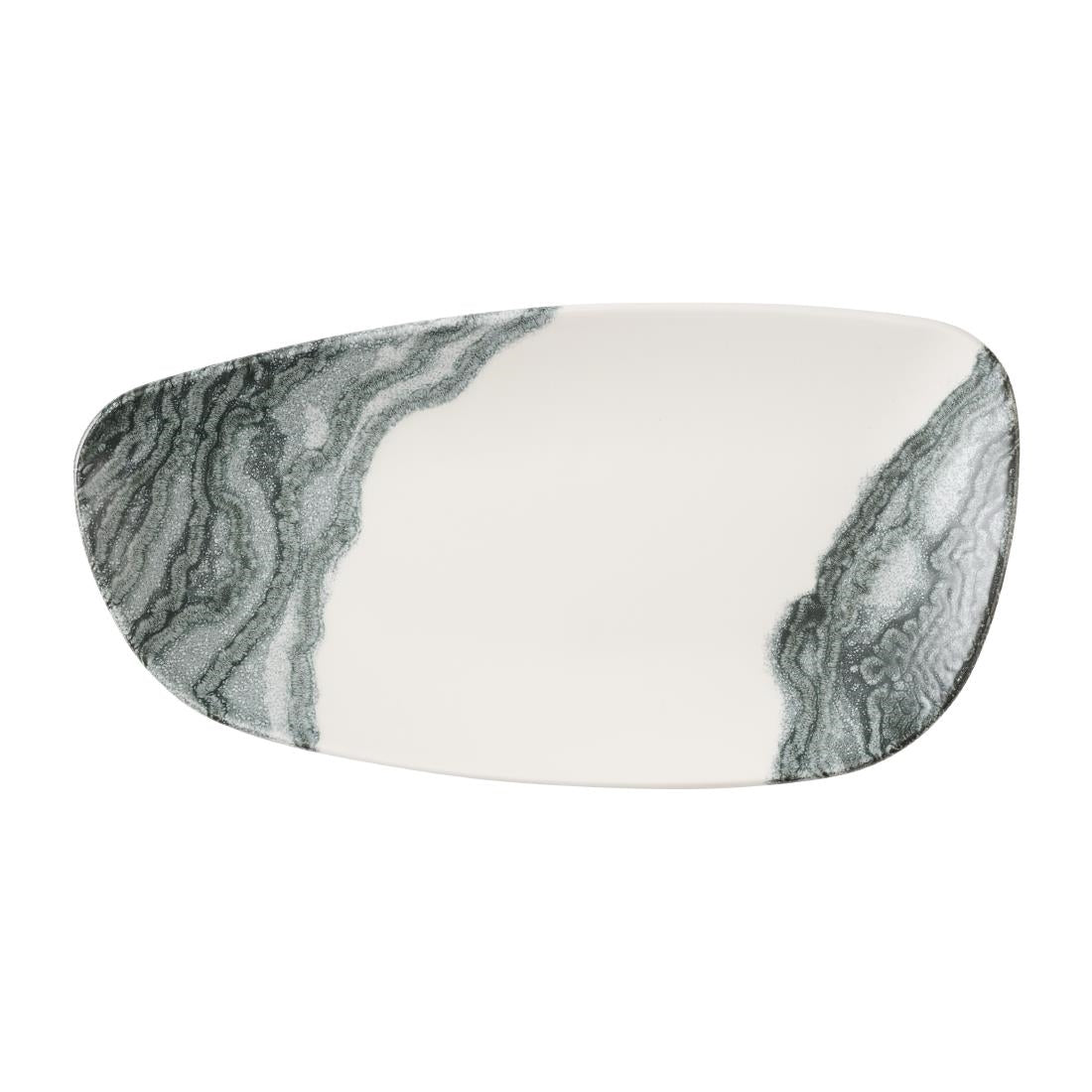 HX190 Churchill Tide Black Chefs Geo Plates 280 x 153mm (Pack of 12)